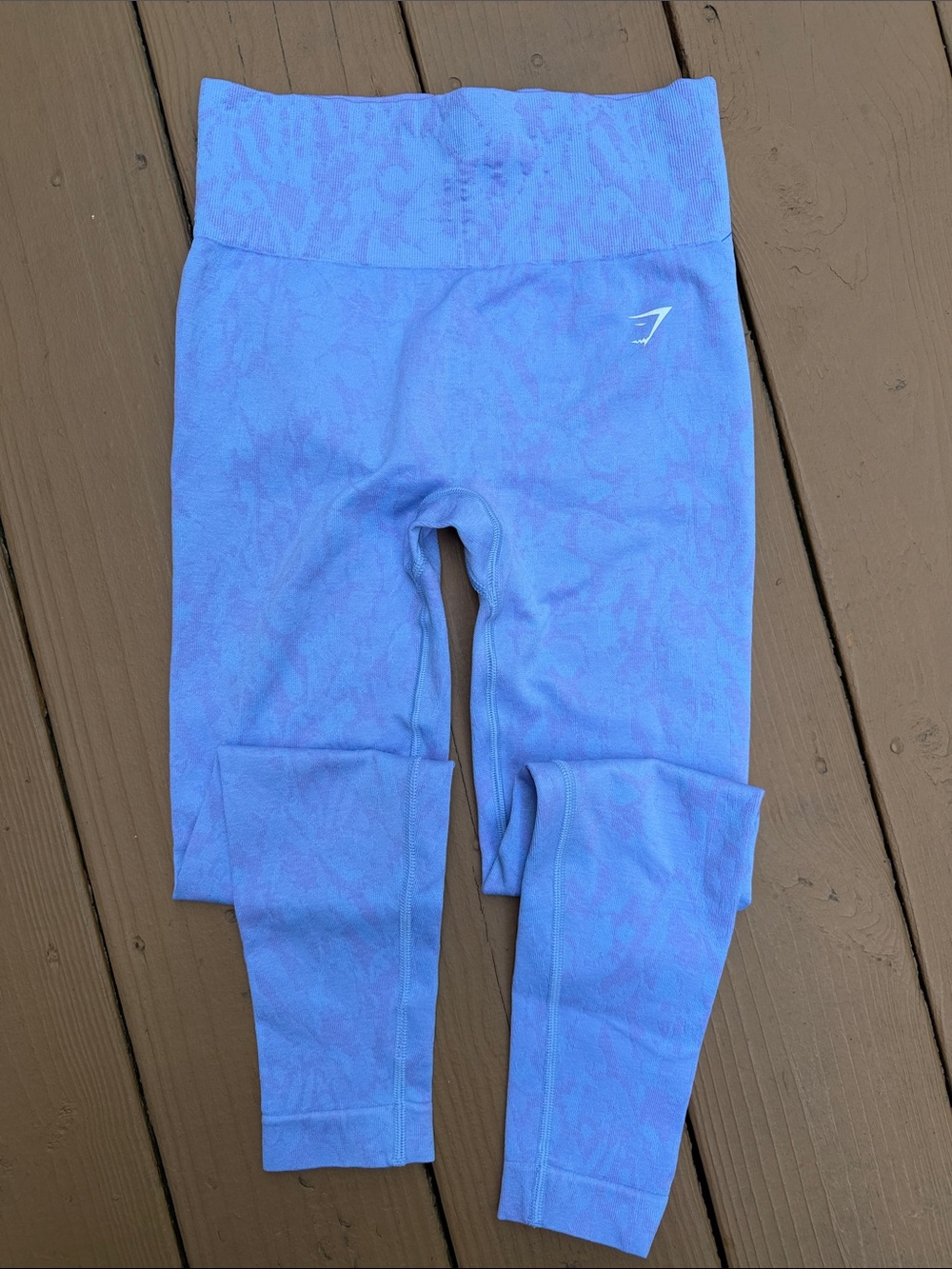 Gymshark Kids Purple-Blue Seamless Leggings